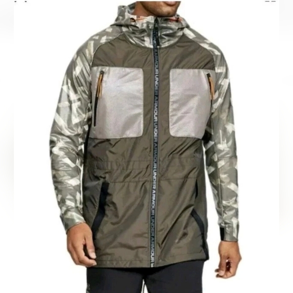 Under Armour Storm Rain Jacket Small PerpetualLongline Fishtail Fishing Gorp